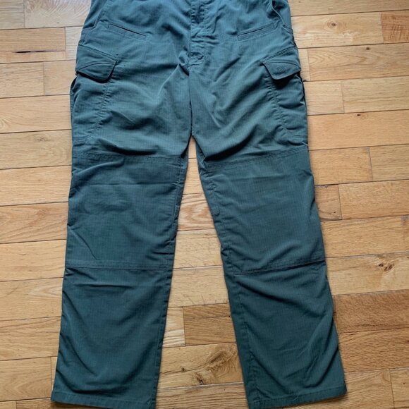 5.11 Tactical Men’s Cargo Pants 34x30 Ripstop Ranger Green – Reinforced Knees - Picture 2 of 11